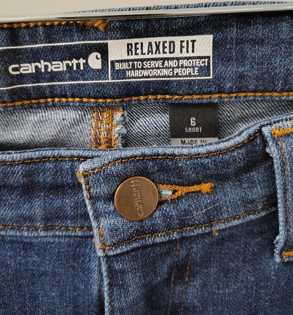 Carhartt Women's Size 6 Rugged Flex Relaxed Fit Straight Jeans NWT